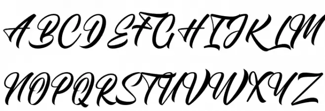 Calingham Шрифта ВЕРХНИЙ