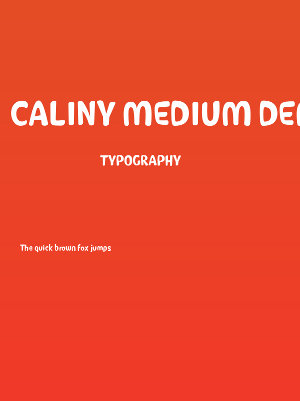 Caliny Medium DEMO Poster