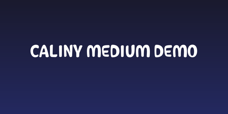 Caliny Medium DEMO Social Header