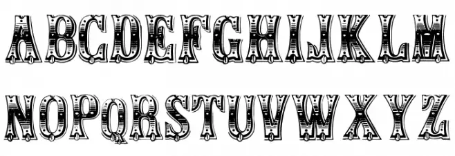 CaliopeVictorian خط أحرف كبيرة