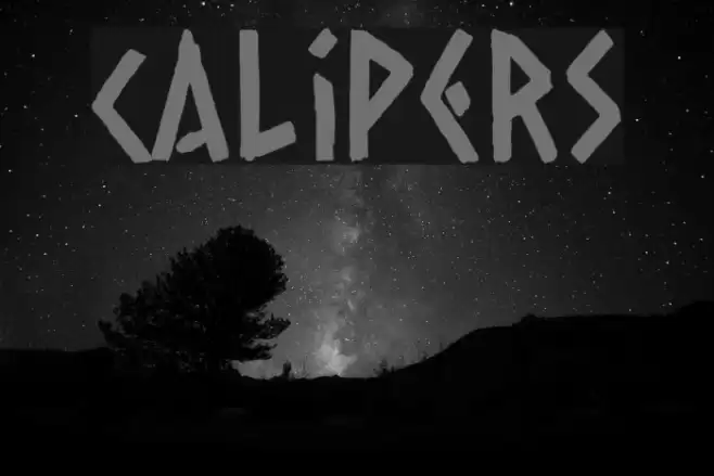 Calipers Font examples