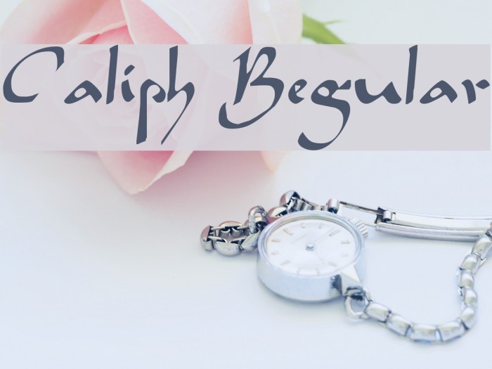 Caliph Regular Font examples