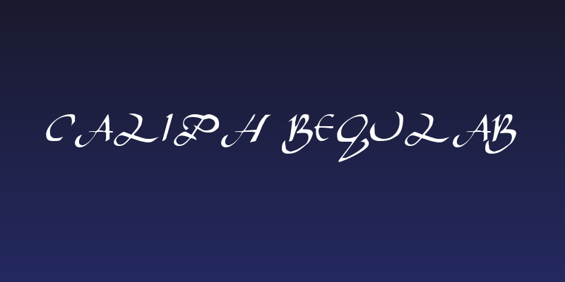 Caliph Regular Social Header