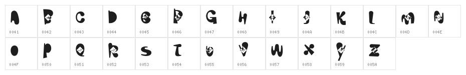Caliquel?ahmediumbold Character Map