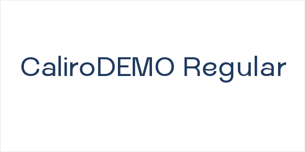 CaliroDEMO Regular Logo