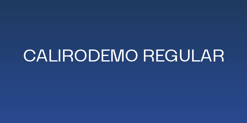 CaliroDEMO Regular Social Header