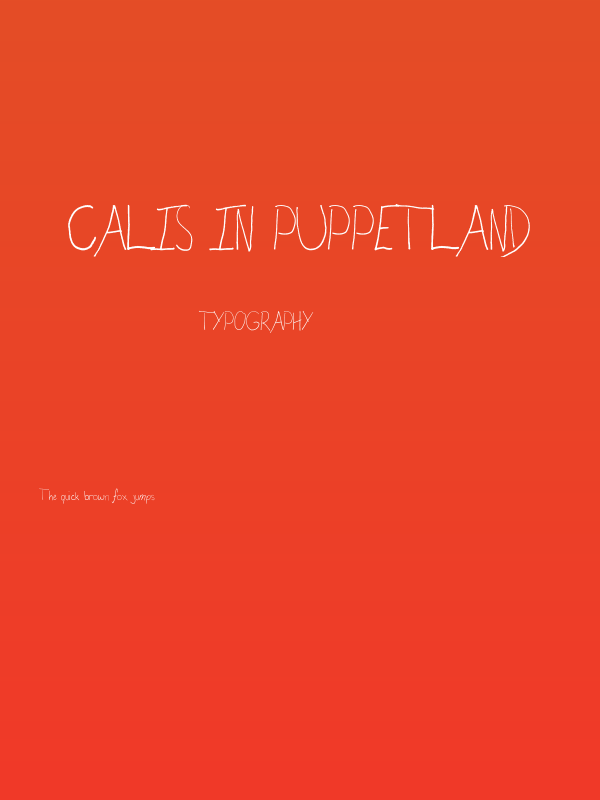 Calis in Puppetland Poster