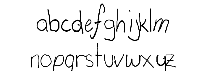 Calis in Puppetland Font LOWERCASE