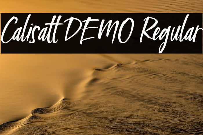 Calisatt DEMO Regular Example 2