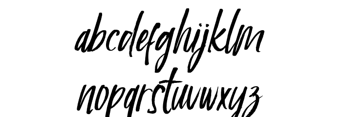 Calisatt DEMO Regular Font LOWERCASE