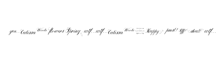 Calissa Words  Frei Schriftart Herunterladen