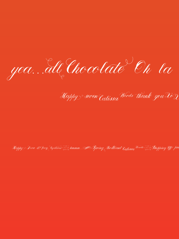 Calissa Words Poster