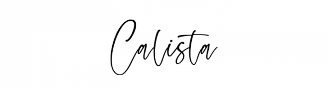 Calista  Скачать бесплатные шрифты
