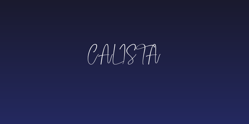Calista Social Header