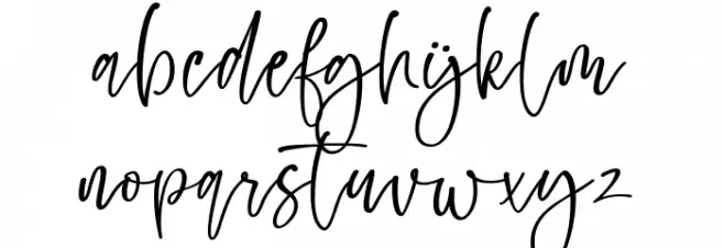 Calista फ़ॉन्ट लोअरकेस