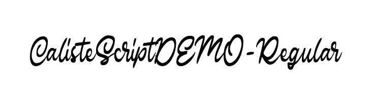 CalisteScriptDEMO-Regular  Free Fonts Download