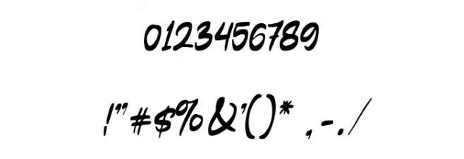 CalisteScriptDEMO-Regular Font OTHER CHARS