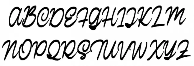 CalisteScriptDEMO-Regular 字体 大写