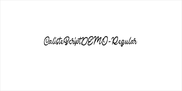CalisteScriptDEMO-Regular Logo
