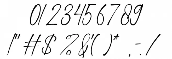 Calistha Font OTHER CHARS