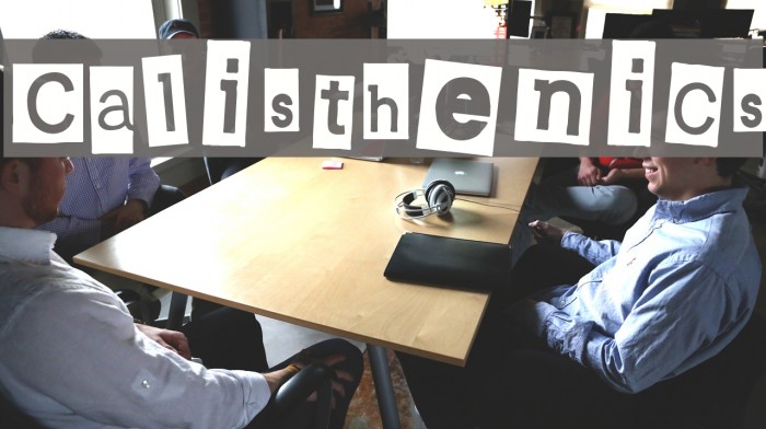 Calisthenics Font examples