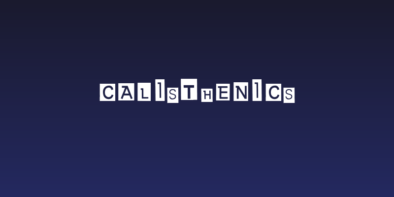 Calisthenics Social Header
