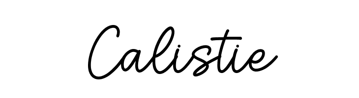 Calistie  Descarca Fonturi Gratis