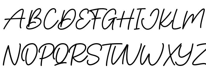 Calistie フォント 大文字