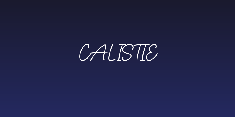 Calistie Social Header