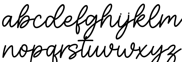 Calistie フォント 小文字