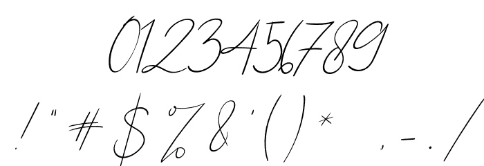Calistin Italic Font OTHER CHARS