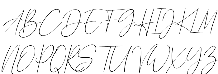 Calistin Italic Font UPPERCASE