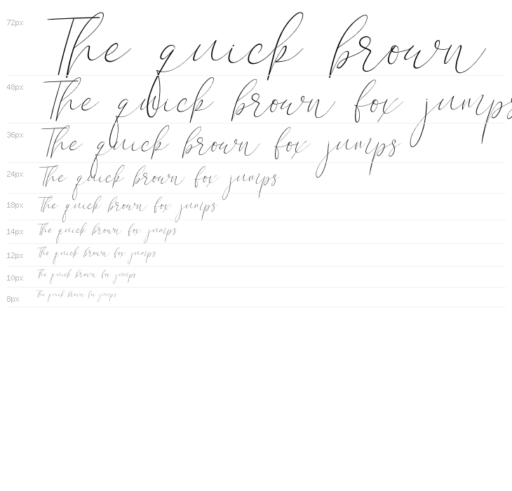 Calistin Italic Waterfall