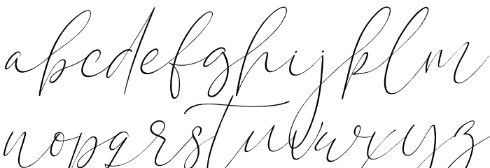 Calistin Italic Font LOWERCASE