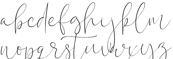 Calistin Font LOWERCASE