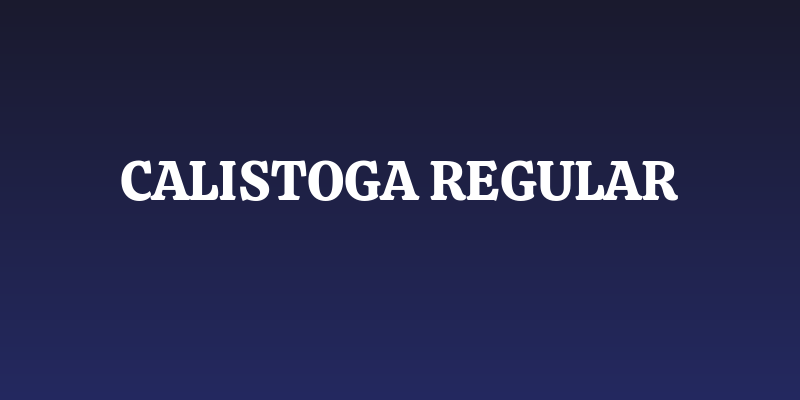 Calistoga Regular Social Header