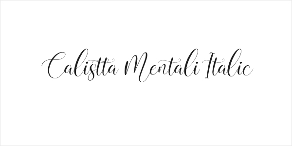 Calistta Mentali Italic Logo
