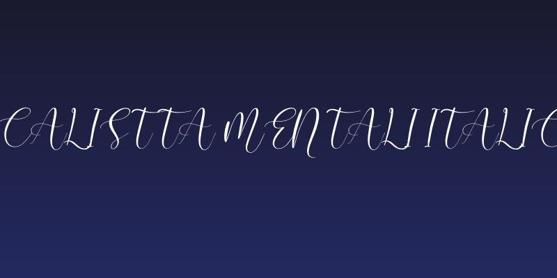 Calistta Mentali Italic Social Header