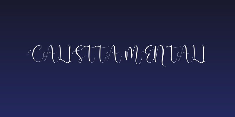 Calistta Mentali Social Header