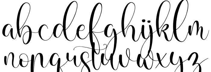 Calistta Mentali Font LOWERCASE