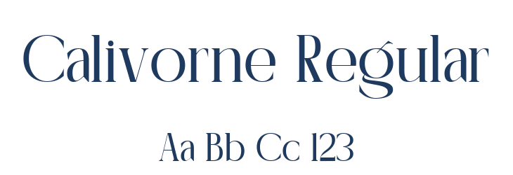 Calivorne Regular Font Preview