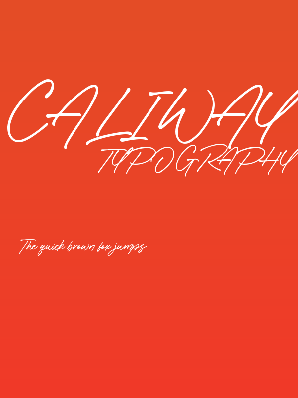 Caliway Poster