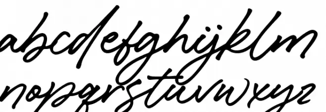 Caliway Font LOWERCASE