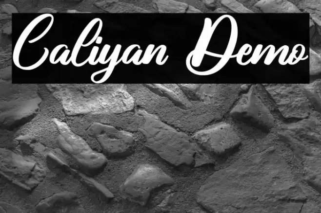 Caliyan Demo Font examples