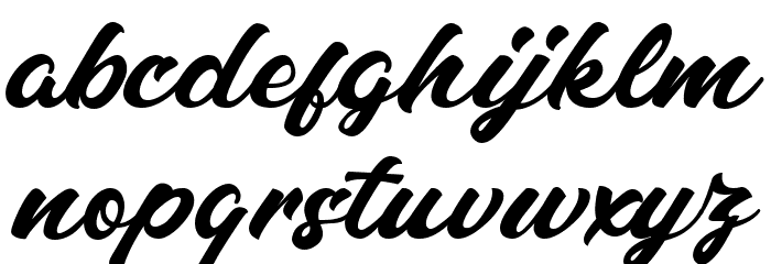 Calks Free Font LOWERCASE