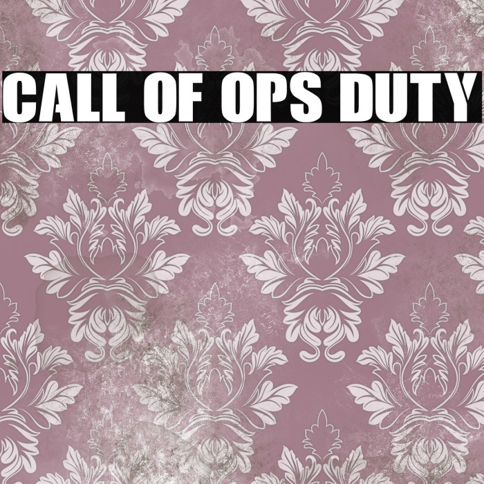 Call Of Ops Duty Font examples