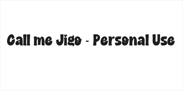 Call me Jigo - Personal Use Logo