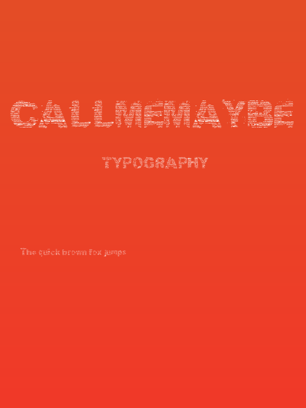 CallMeMaybe Poster
