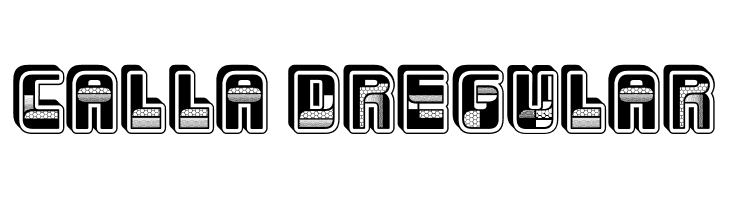Calla 3D Regular  Free Fonts Download