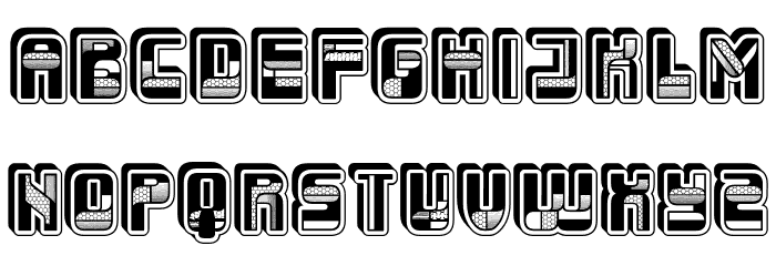 Calla 3D Regular Font LOWERCASE